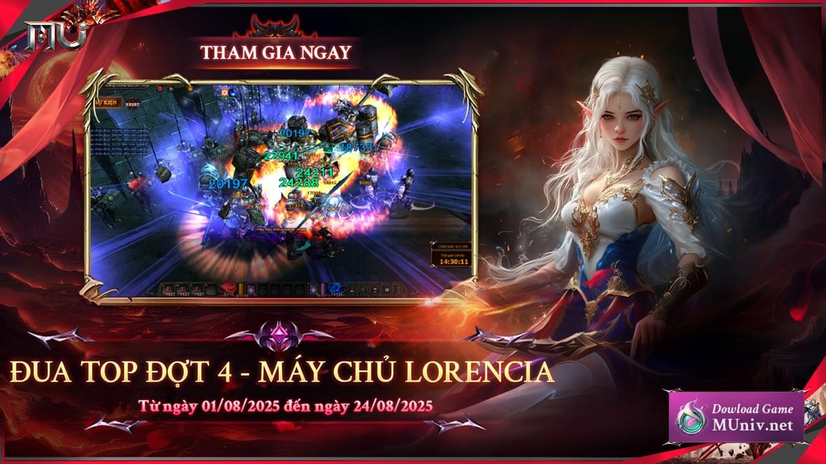 Chuỗi sự kiện đua TOP đợt 4 - Máy chủ Lorencia
