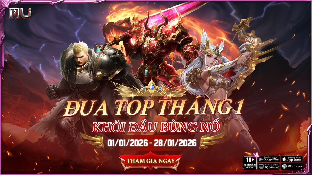 CHUỖI SỰ KIỆN ĐUA TOP THÁNG 1 - MÁY CHỦ TARKAN