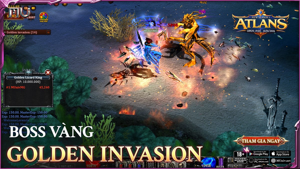 Hướng dẫn sự kiện Boss Vàng