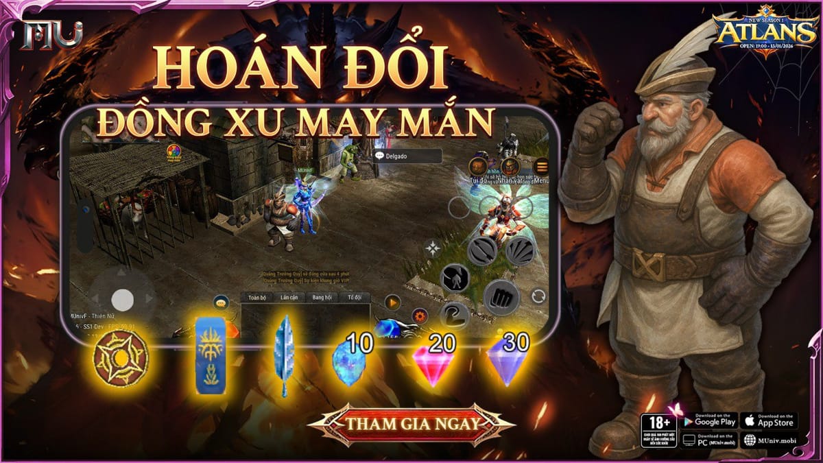 Quy đổi đồng xu may mắn