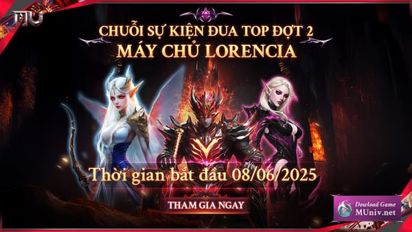 Chuỗi sự kiện đua top đợt 2 máy chủ Lorencia