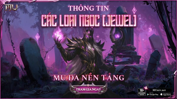 CÁC LOẠI NGỌC - JEWEL TRONG MU ONLINE