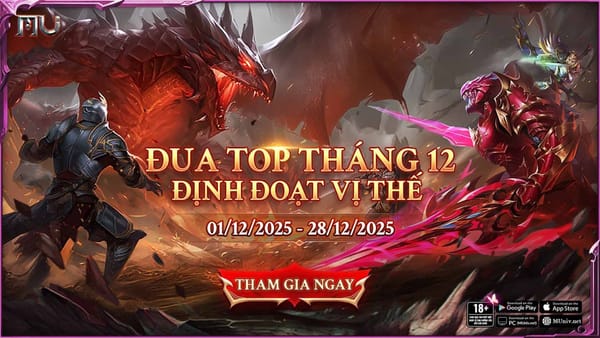 CHUỖI SỰ KIỆN ĐUA TOP THÁNG 12 - MÁY CHỦ TARKAN