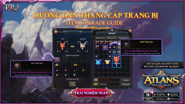 Hướng dẫn thăng cấp trang bị