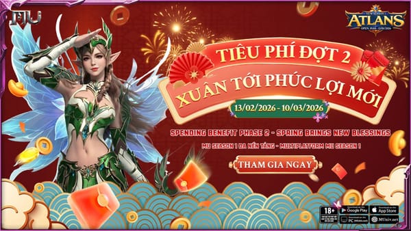 Phúc lợi tiêu phí đợt 2 | Máy chủ Atlans