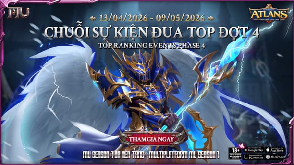 Chuỗi sự kiện đua top đợt 4 máy chủ Atlans 13/04/2026